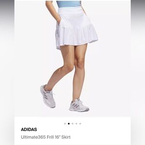 Adidas Ultimate365 White Frill Skirt